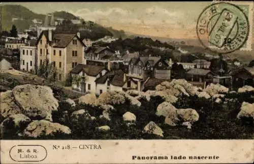 Ak Sintra Cintra Portugal, Panorama lado nascente