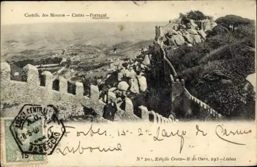 Ak Sintra Cintra Portugal, Castello dos Mouros
