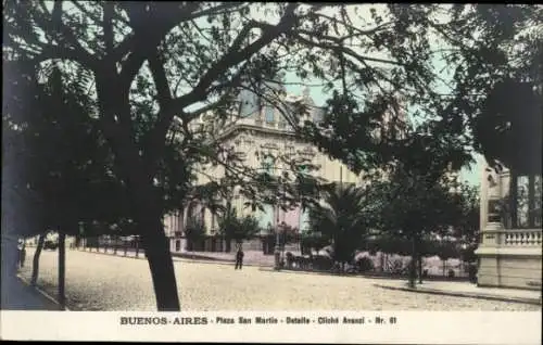 Ak Buenos Aires Argentinien, Plaza San Martin