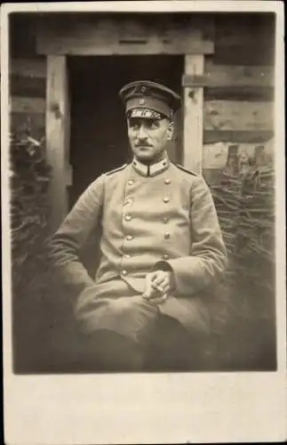 Foto Ak Husicko Galizien, Deutscher Soldat in Uniform, Portrait, I WK