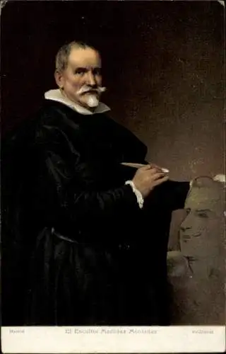 Künstler Ak Montañés, Juan Martínez, Portrait