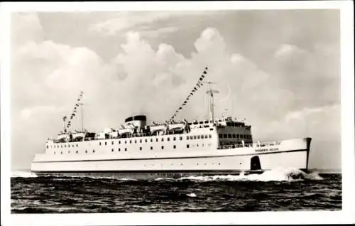 Ak Hochseefährschiff Theodor Heuss, Deutsche Bundesbahn, Ansicht Steuerbord