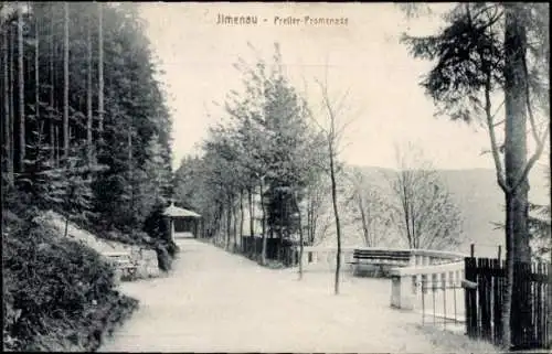 Ak Ilmenau in Thüringen, Preller-Promenade