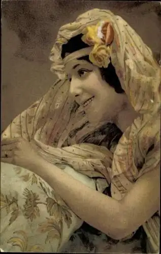 Ak Lachende Orientalin