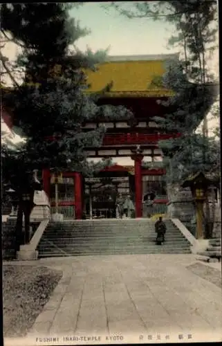 Ak Kyoto Präfektur Kyoto Japan, Tor des Inari-Schreins, Fushimi