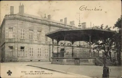 Ak Moulins Allier, Kiosk, Präfektur