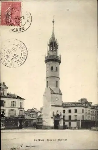 Ak Evreux Eure, Tour de l'Horloge