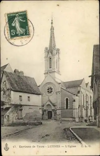 Ak Luynes Indre et Loire, Kirche