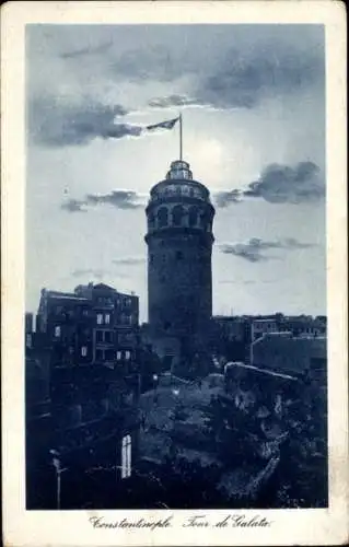 Ak Galata Konstantinopel Istanbul Türkiye, Galataturm