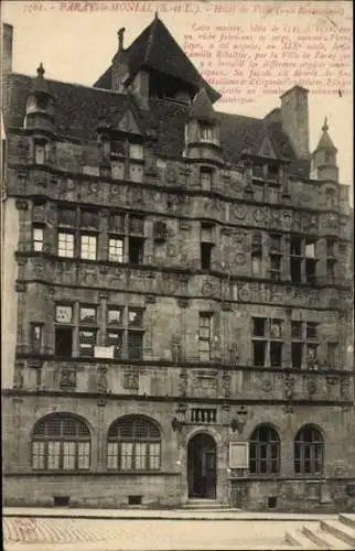 Ak Paray le Monial Saône et Loire, Rathaus