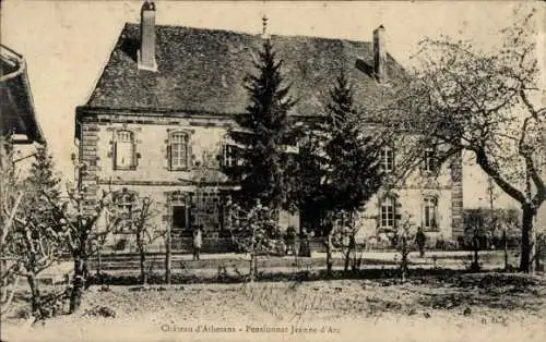 Ak Athesans Haute Saône, Chateau, Pensionnat Jeanne d'Arc