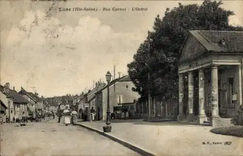 Ak Lure Haute Saône, Rue Carnot, L'Octroi