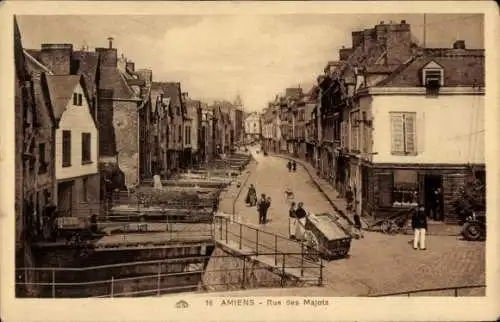 Ak Amiens Somme, Rue des Majots