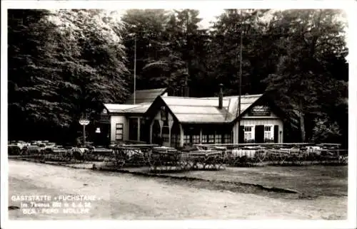 Ak Fuchstanz Königstein im Taunus, Café Ferd. Müller