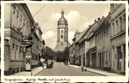 Ak Sangerhausen am Südharz, Jacobikirche, Straße