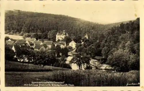 Ak Trockenborn Wolfersdorf in Thüringen, Jagdschloss Fröhliche Wiederkunft