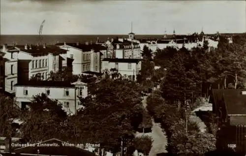 Ak Ostseebad Zinnowitz auf Usedom, Villen am Strand