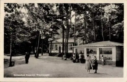 Ak Koserow Usedom, Promenade, Besucher