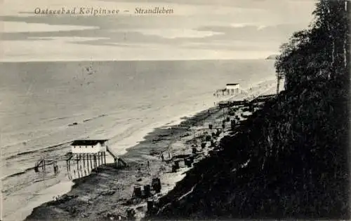 Ak Ostseebad Kölpinsee auf Usedom, Strand