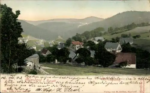 Ak Kipsdorf Altenberg im Erzgebirge, Panorama