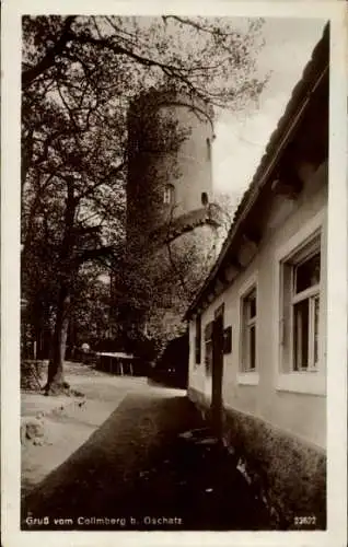 Ak Collmberg Collm Wermsdorf Sachsen, Berghotel, Turm