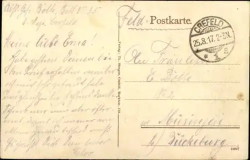 Ak Krefeld am Niederrhein, Bahnhof