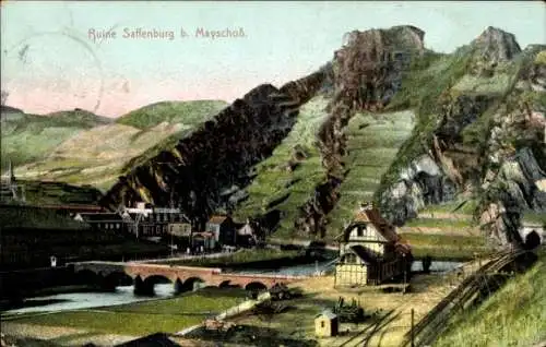 Ak Mayschoß an der Ahr, Ruine Saffenburg