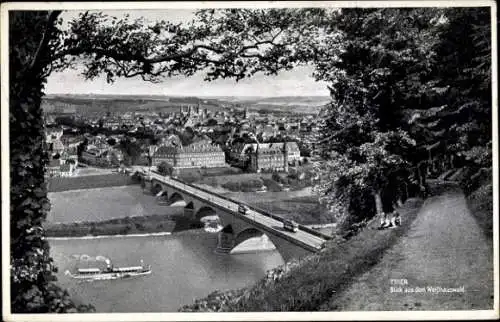 Ak Trier an der Mosel, Blick aus dem Weißhauswald