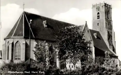 Ak Middelharnis Südholland, Ned. Herv. Kerk