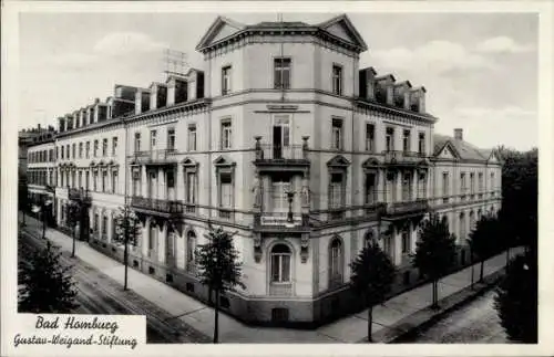 Ak Bad Homburg vor der Höhe, Blick auf Gustav Weigand Stiftung