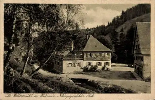 Ak Weismain, Blick auf die Weihersmühle im Kleinziegenfelder Tal, Gasthof Forelle