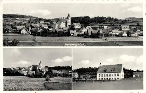 Ak Illschwang in der Oberpfalz, Gesamtansicht, Kirche