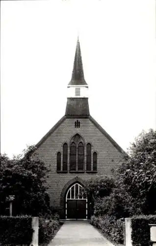 Ak Krabbendijke Zeeland, reformierte Kirche