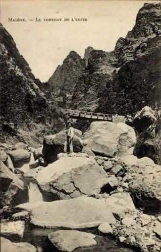 Ak Insel Madeira Portugal, Le Torrent de L'Enfer