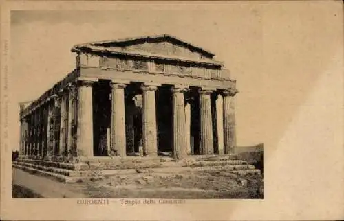 Ak Girgenti Agrigent Sicilia, Concordia Tempel