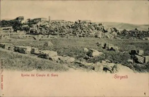 Ak Girgenti Agrigent Sicilia, Rovine del Tempio di Giove