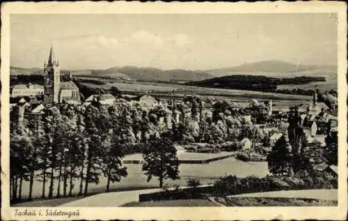 Ak Tachov Tachau Region Pilsen, Gesamtansicht