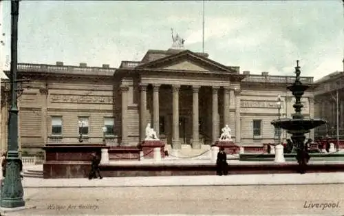 Ak Liverpool Merseyside England, Walker Art Gallery