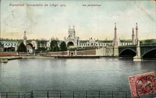 Ak Lüttich Lüttich Wallonien, Weltausstellung 1905, Panoramablick
