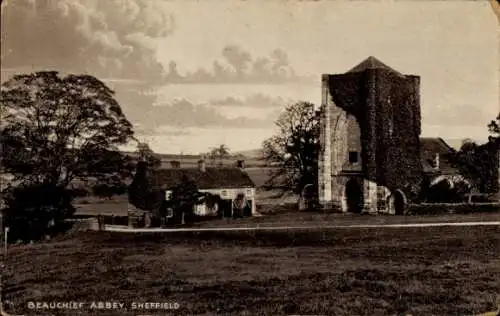 Ak Sheffield Yorkshire England, Beauchief-Abbey