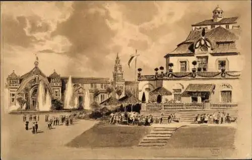 Künstler Ak Nürnberg in Mittelfranken Bayern, Bayerische Jubiläums Landes Ausstellung 1906