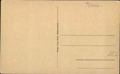 Ak Belgen Pommern, Herrenhaus, Park, Teich