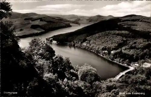 Landpoststempel (16) Heringhausen Diemelsee über Korbach auf Ansichtskarte 25.06.1958