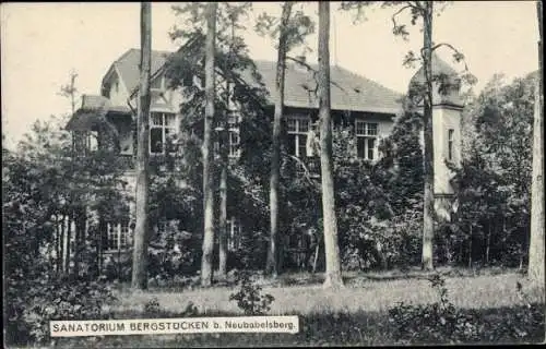 Ak Drewitz Potsdam in Brandenburg, Sanatorium Bergstücken bei Neubabelsberg