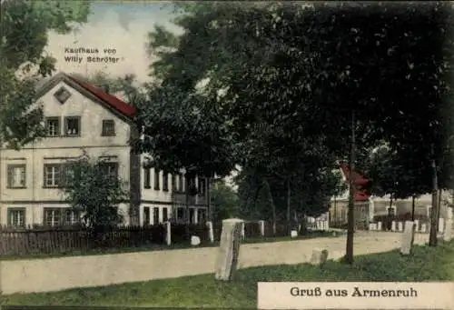 Ak Armenruh Twardocice Harpersdorf Niederschlesien, Kaufhaus