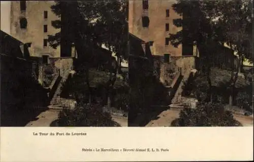 Stereo Ak Lourdes Hautes Pyrénées, Tour du Fort