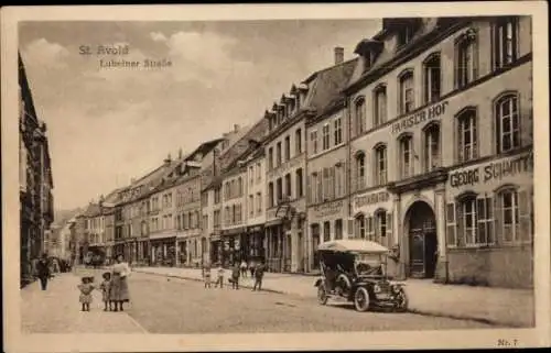 Ak St. Avold Lothringen Moselle, Lubelner Straße, Restaurant Pariser Hof