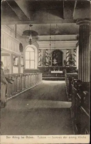 Ak Tukum Lettland, Inneres der evangelischen Kirche