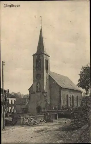 Ak Genglingen Moselle, Kirche