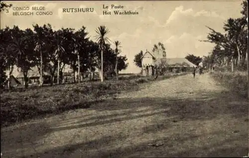 Ganzsachen Ak Rutshuru Belgisch Kongo Demokratische Republik Kongo Zaire, Le Poste